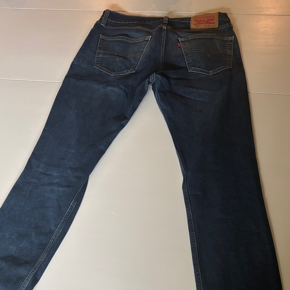 Levi's Men's Dark Blue Straight Jeans